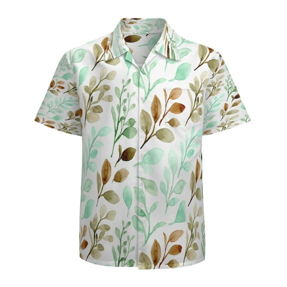 High Quality Hawaiian Shirts for Men Short Sleeve Aloha Beach Shirt Floral Summer Casual Button Down Shirts Blouses Z9PA7V