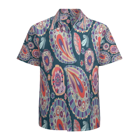 High Quality Hawaiian Shirts for Men Short Sleeve Aloha Beach Shirt Floral Summer Casual Button Down Shirts Blouses ZJU5LU