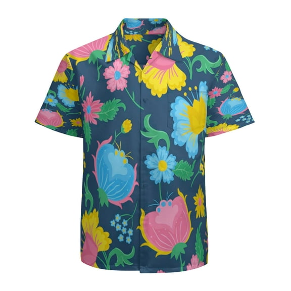 High Quality Hawaiian Shirts for Men Short Sleeve Aloha Beach Shirt Floral Summer Casual Button Down Shirts Blouses ZNA2IV