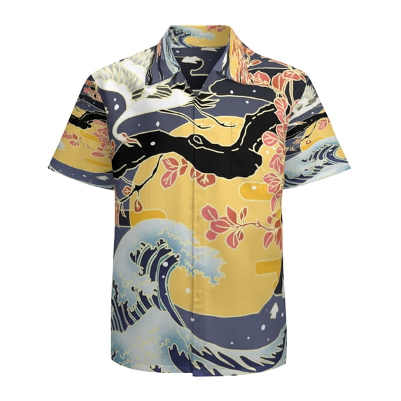 High Quality Hawaiian Shirts for Men Short Sleeve Aloha Beach Shirt Floral Summer Casual Button Down Shirts Blouses ZQGYI3