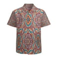 thumbnail image 1 of High Quality Hawaiian Shirts for Men Short Sleeve Aloha Beach Shirt Floral Summer Casual Button Down Shirts Blouses, 1 of 7
