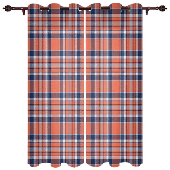 High Quality Home Curtains INS Geometric Gradient Living Room Bedroom Kitchen Hotel Decoration Translucent Window Curtains