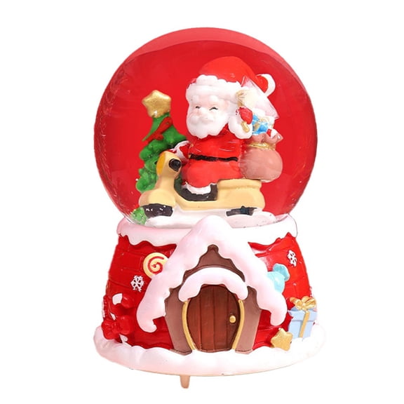 High-Quality Home Decoration Crafts Enchanting Christmas Glowing Snow Globe Ornament – Perfect Holiday Decor Glowing Snow