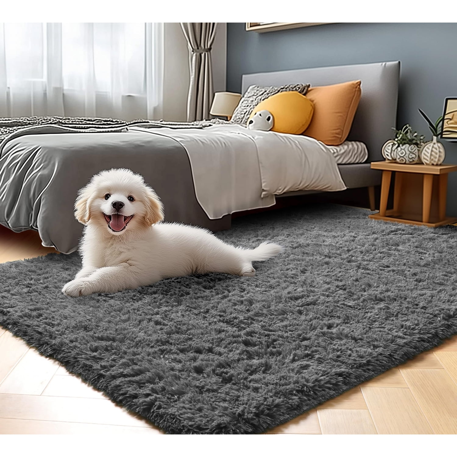 Photo inspiration: Fresh Look at High Quality Hypoallergenic Faux Fur Rug 60 X 96 Inch