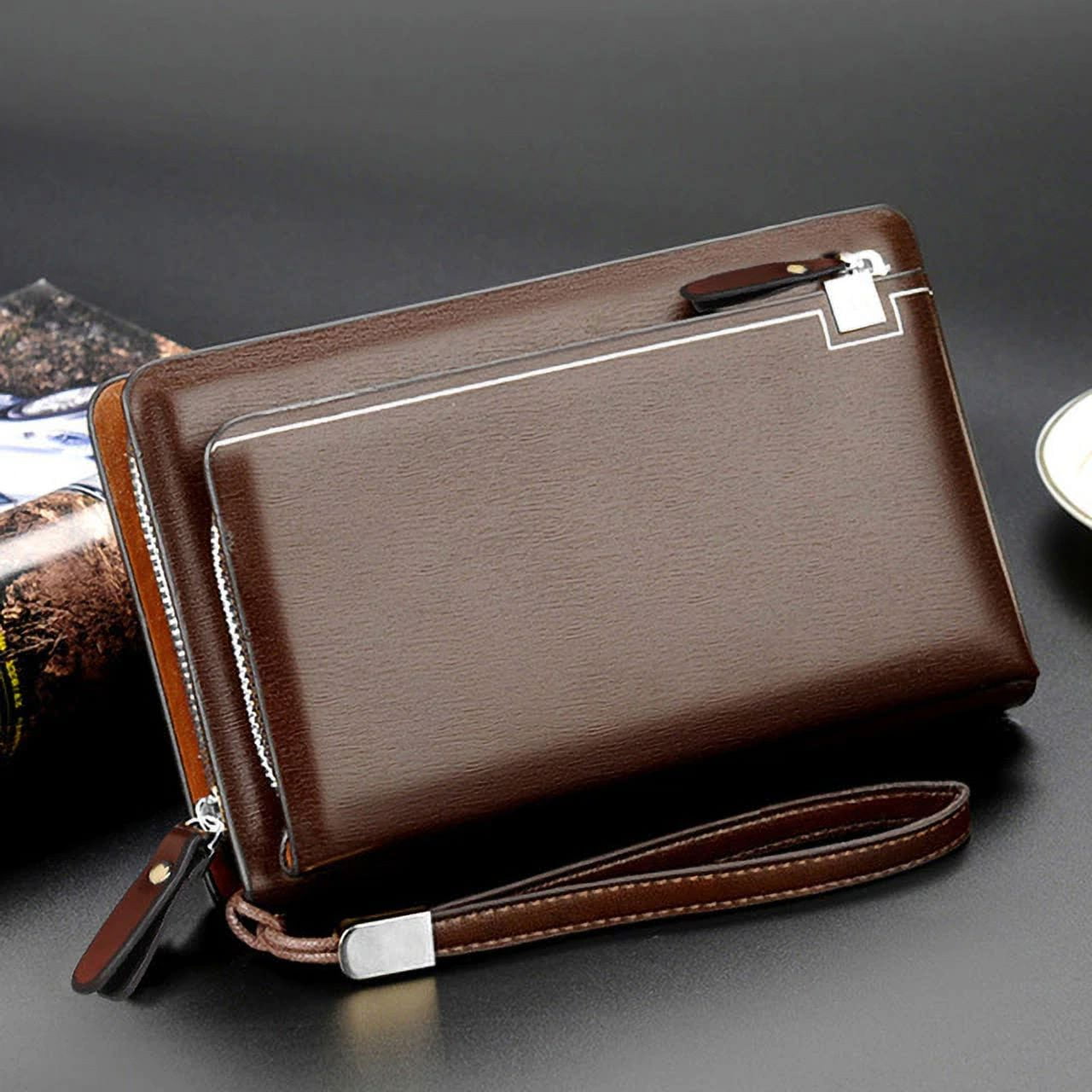 2023 New Men Clutch Bag Long Wallets Fashion Print 3 Sizes Man Clutches  Purse Business Male Mobile Bag Cash Wallets