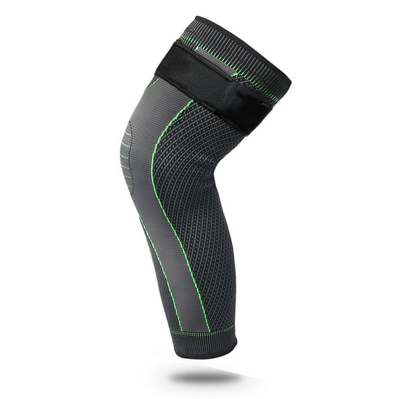 High Quality Long Incrediwear Knee Sleeves Pressurize Bandage Non Slip Elastic Comfortable Fit Knee Pads Athletic Activities Exercise Green XL