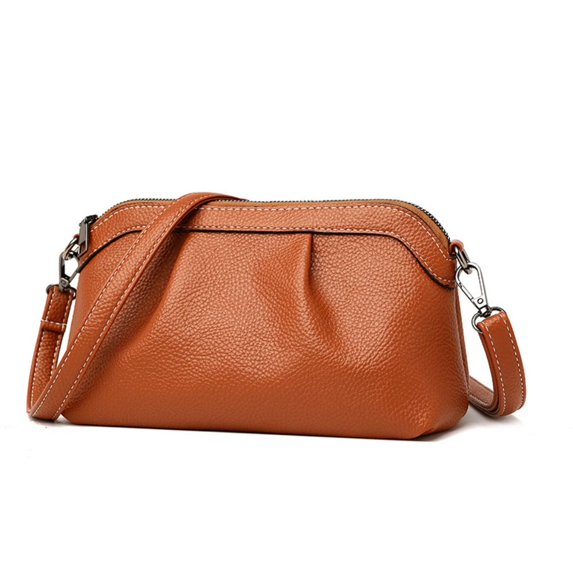 High Quality Long Shoulder Strap Tote Bag New Luxury High Capacity Shoulder Bag Crossbody Bags Female Bag Leather Handbags BROWN