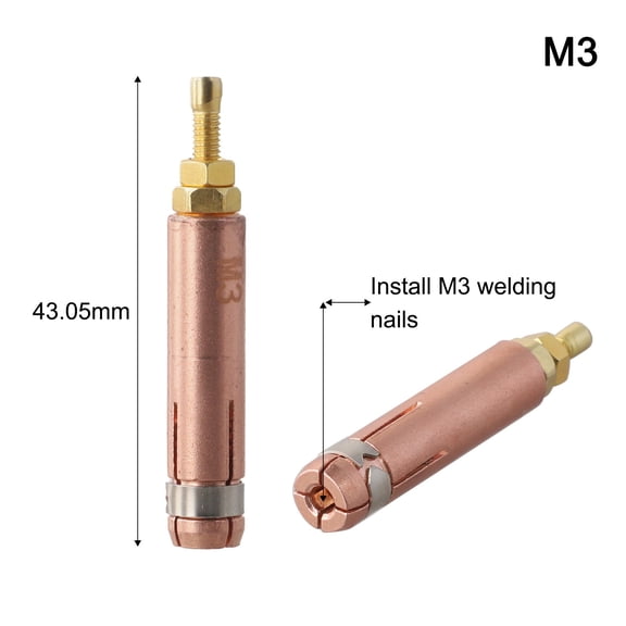 High Quality-M8 Welder Collet Chuck For Capacitor Discharge CD Stud Welding Torch Stud Welding Machine Soldering Supplies