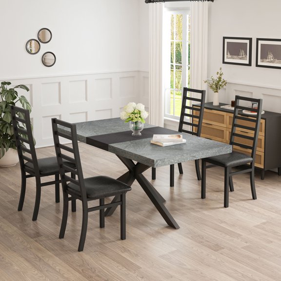 High Quality MDF Dining Table / Comfortable Chairs with Strong Support