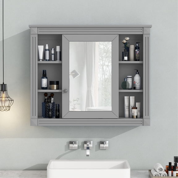 High - Quality Material Construction - MDF Bathroom Wall Cabinet for Sturdy Storage