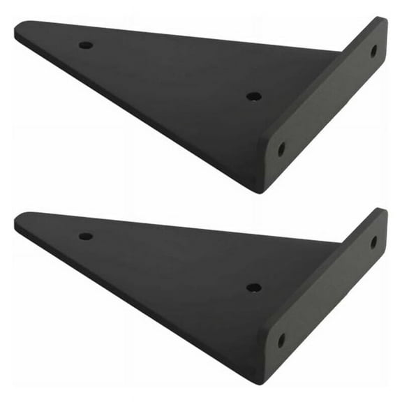 High Quality Metal Brackets For Easy Installation, L Shaped Counter Top Support In Black, Widely Used For Home Office (2 Pieces)