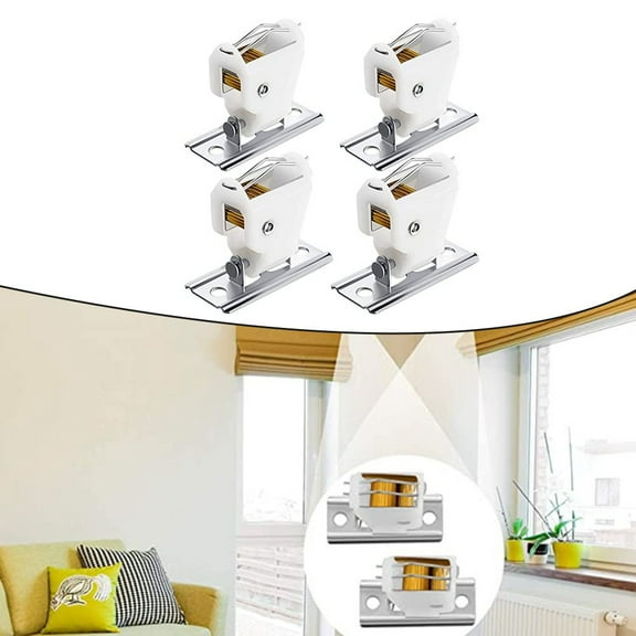High-Quality Metal Curtain Locks: 4 Pcs Roman Blinds Pulley Set for Easy