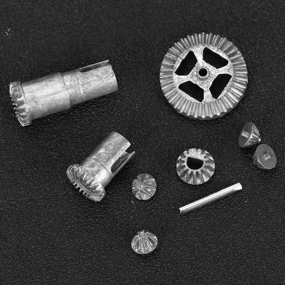 High,Quality Metal Gear Kit, Fits 1/18 Scale RC Vehicles, Easy Installation, 9 Piece