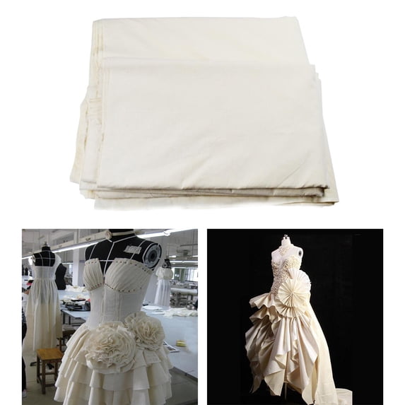 High Quality Muslin Fabric Light Drape Soft Touch Stiffness Primary Crafts Natural Unbleached Fabric for Embroidery Crafts Project