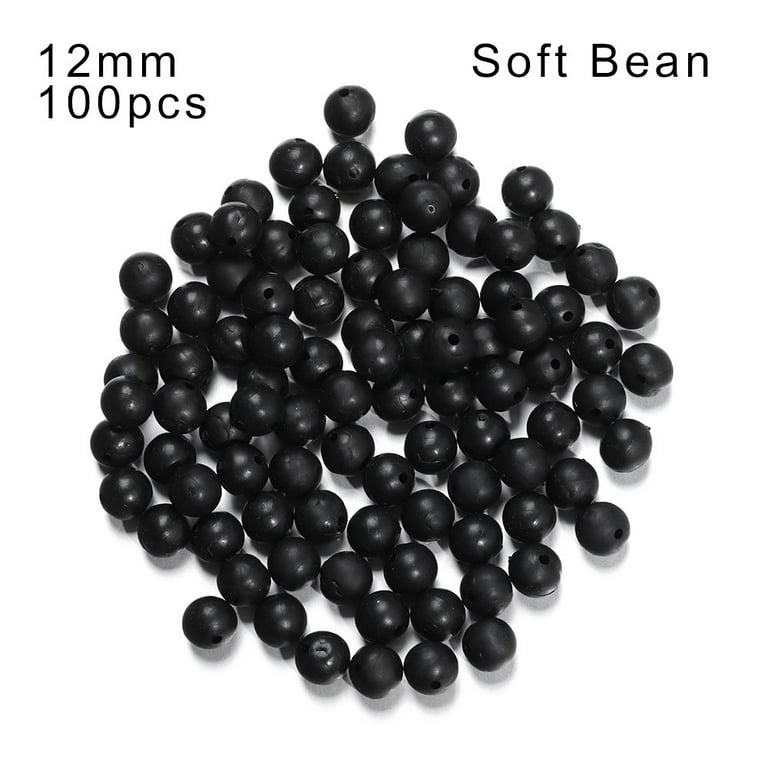 High Quality Night Sea Plastic Fishing Floats Beads Black Soft and