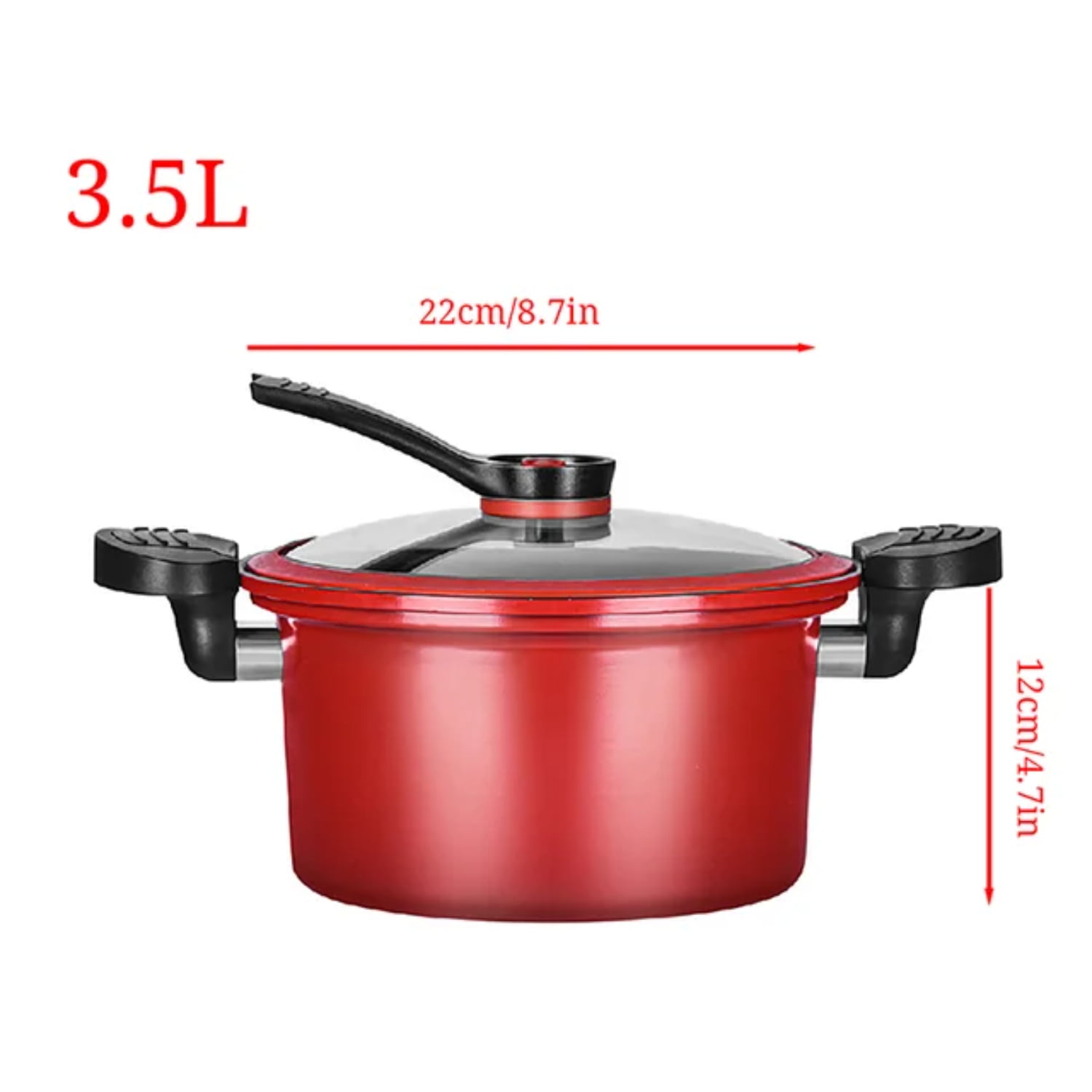 HighQuality NonStick 3.5L Kitchenware Pressure Cooker for Soup Meat