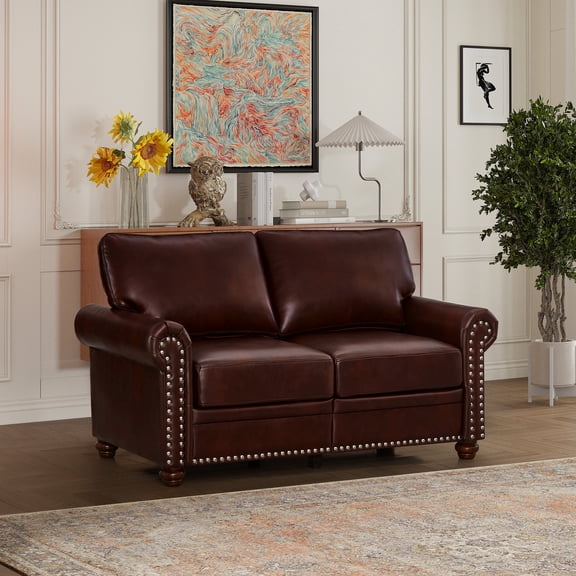 High - Quality PU Upholstery / Two - Seater Loveseat for Relaxing