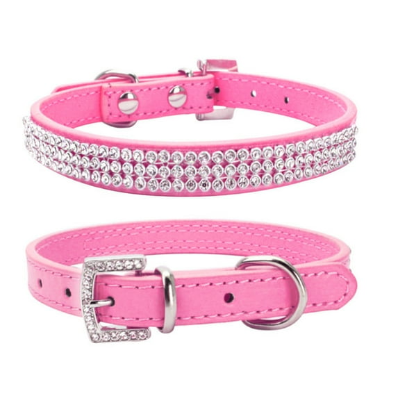 High Quality Pet Crystal Collar, Bling Crystal Studded Sparkly Design, Three Sizes Adjustable Fashionable For Small Medium Dogs Cats