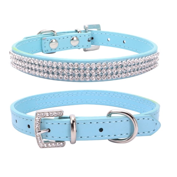 High Quality Pet Crystal Collar Bling Sparkly Crystal Studded With Durable Long Life Material For Small Medium Dogs Cats Adjustable S/M/L Sizes*