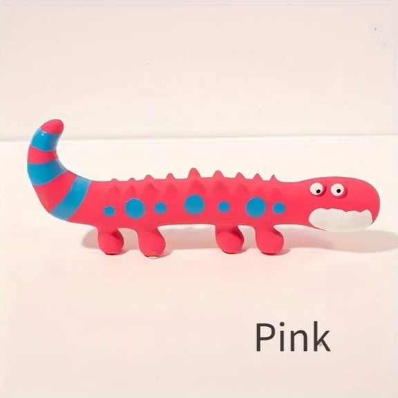 High-Quality Pink Latex Lizard Chew Toy with Sound for Dogs