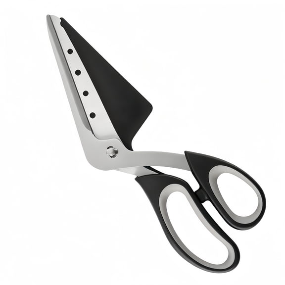 Pizza Scissors with Detachable Spatula, Stainless Steel Pizza Cutter Scissors, 2-in-1 Pizza Slicer and Server for Pizza, Bread, Pastry & More