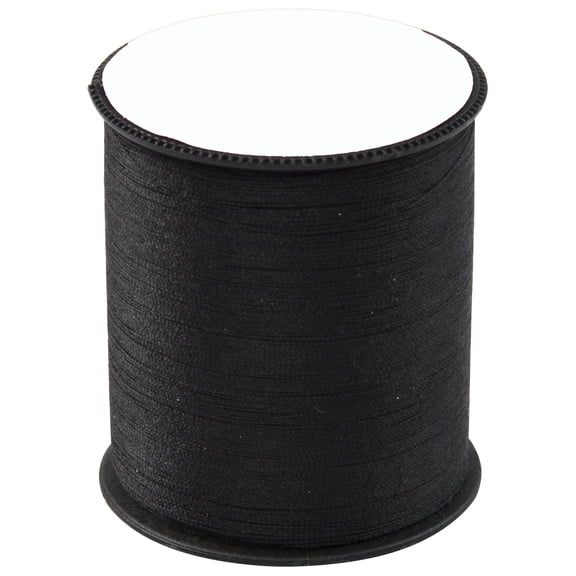 Strong Polyester Sewing Thread, 150 Yards Spool, Durable for Hand & Machine Stitching, Ideal for Clothing & Fabric Projects, Black