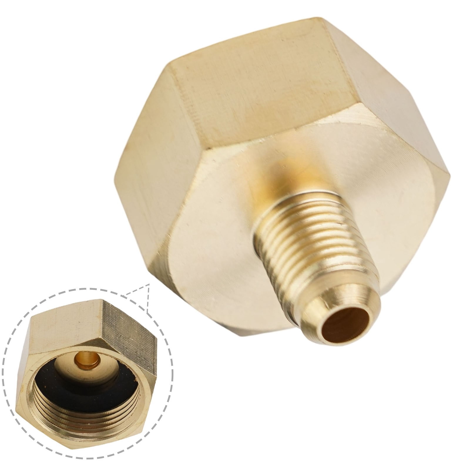 High Quality R134A Thread Adapter for Car Air Conditioner with 1/4 SAE ...