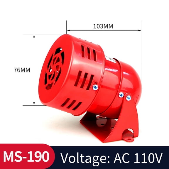 High-Quality Red Alarm Siren: Powerful Motor-Driven Sound For All Environments!