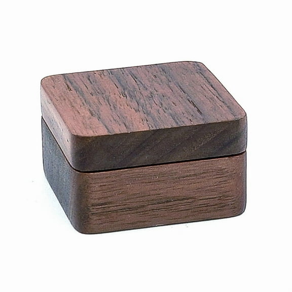 High Quality Rustic Men Suit Wooden Cufflink Gift Box Portable Sleeve Button Jewelry Walnut Wood Keepsake Storage Box
