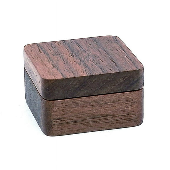 High Quality Rustic Men Suit Wooden Cufflink Gift Box Portable Sleeve Button Jewelry Walnut Wood Keepsake Storage Box