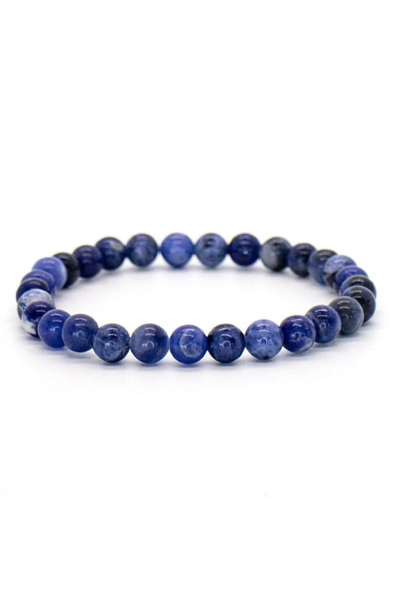 Sodalite Crystal Bracelet 8mm Round Beaded Handmade Jewelry Healing Bracelet For Gifting & Positive Energy