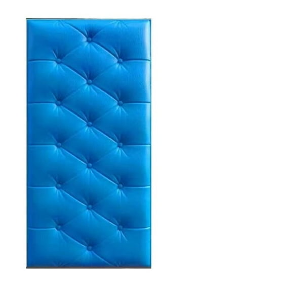 High-Quality Self-adhesive Anti-Collision Diy Wall Mat Pad Wallpaper 3D Wall Stickers Soft Cushion NAVY BLUE