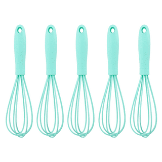 Silicone Mini Whisk, Walfos 7.5 +5.5“ Small Whisks for Non-stick