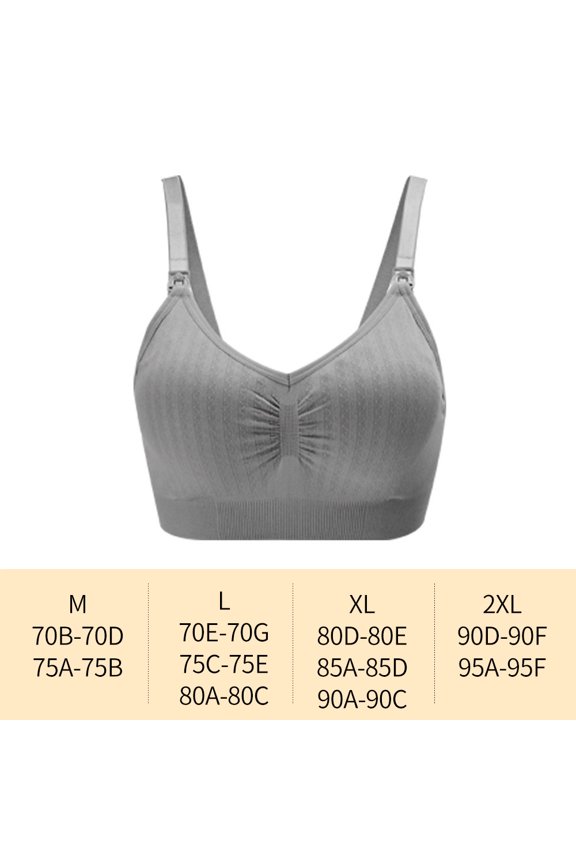 High Quality Single Handed Front Buckle Nursing Bra Breathable Women Breastfeeding Underwear Seamless Maternity Bra Push Up