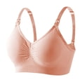 thumbnail image 1 of High Quality Single Handed Front Buckle Nursing Bra Breathable Women Breastfeeding Underwear Seamless Maternity Bra Push Up, 1 of 7