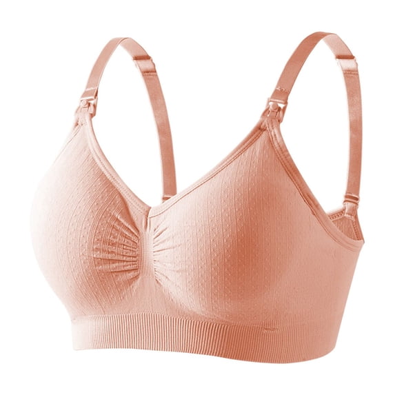 High Quality Single Handed Front Buckle Nursing Bra Breathable Women Breastfeeding Underwear Seamless Maternity Bra Push Up