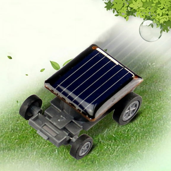 High Quality Smallest Mini Car Solar Power Toy Racer Educational Gadget Children Kid's Toys Hot Selling black