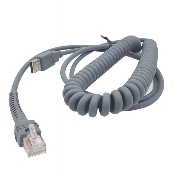 High Quality Spiral Extension Cable for Symbol LS2208 Barcode Scanner