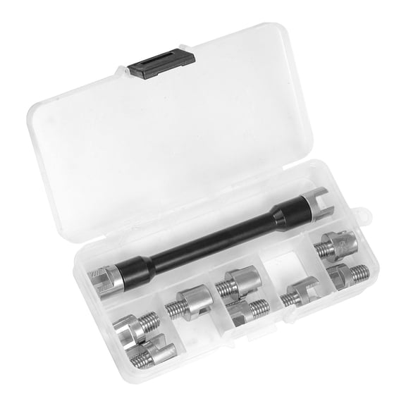 High Quality Spoke Spanner Wrench 10 in 1 Motorcycle Dirt Bike Wheel Rim Tool Steel Repair Tool with Dustproof Box for Most Motorbike