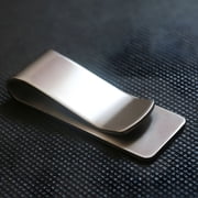 High Quality Stainless Steel Metal Money Clip Fashion Simple Gold Silver Dollar Cash Clamp Holder Wallet for Men,One Size,Silver