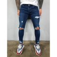 thumbnail image 1 of High Quality Stretch Elastic Skinny Jeans Men European American Classic Solid Washed Denim Pant Casual Pantalones Hombre Joggers, 1 of 6