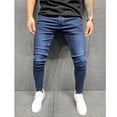 thumbnail image 1 of High Quality Stretch Elastic Skinny Jeans Men European American Classic Solid Washed Denim Pant Casual Pantalones Hombre Joggers, 1 of 6