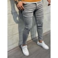 thumbnail image 1 of High Quality Stretch Elastic Skinny Jeans Men European American Classic Solid Washed Denim Pant Casual Pantalones Hombre Joggers, 1 of 5