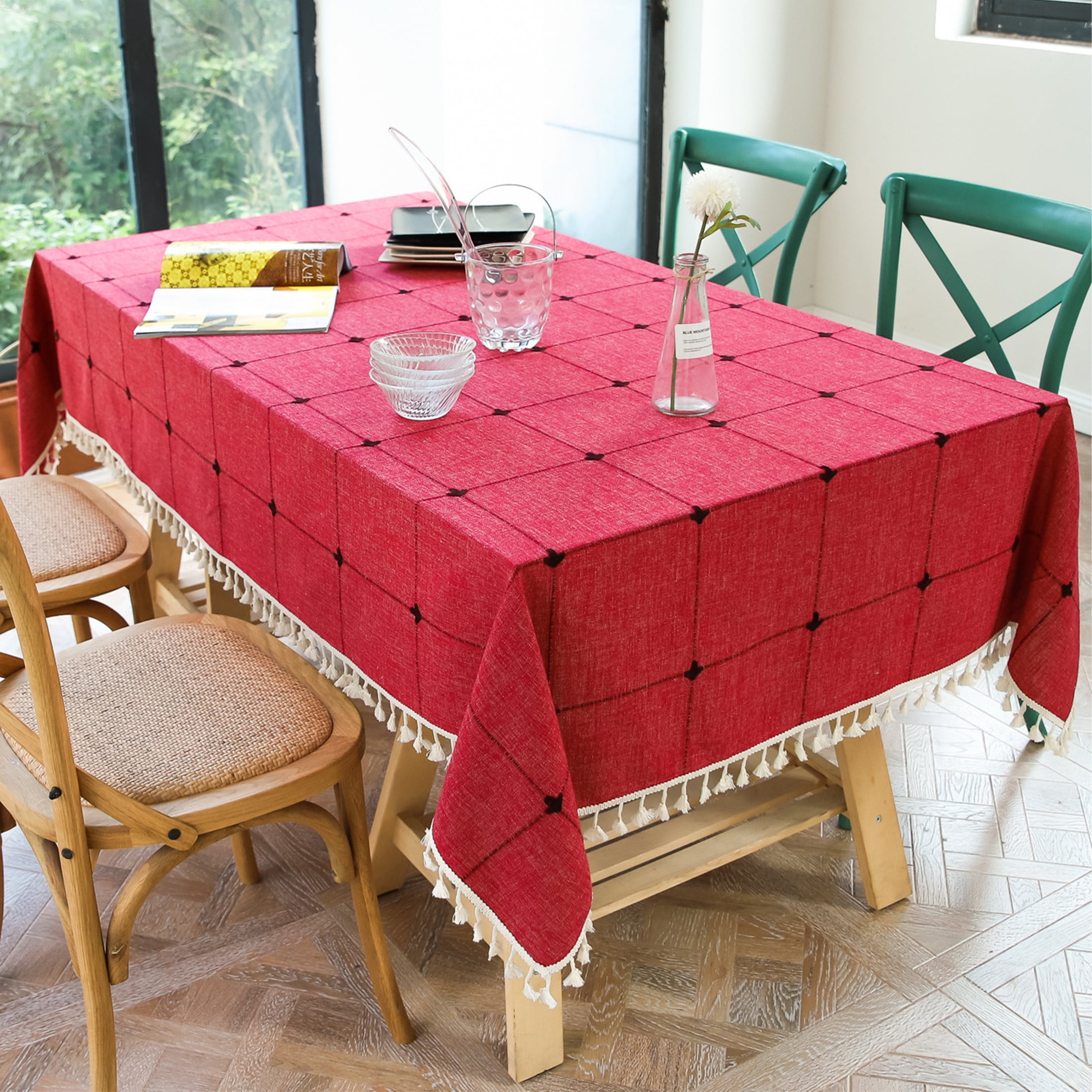 High Quality Tablecloths for Rectangle Tables, Cotton Linen TableCloth ...