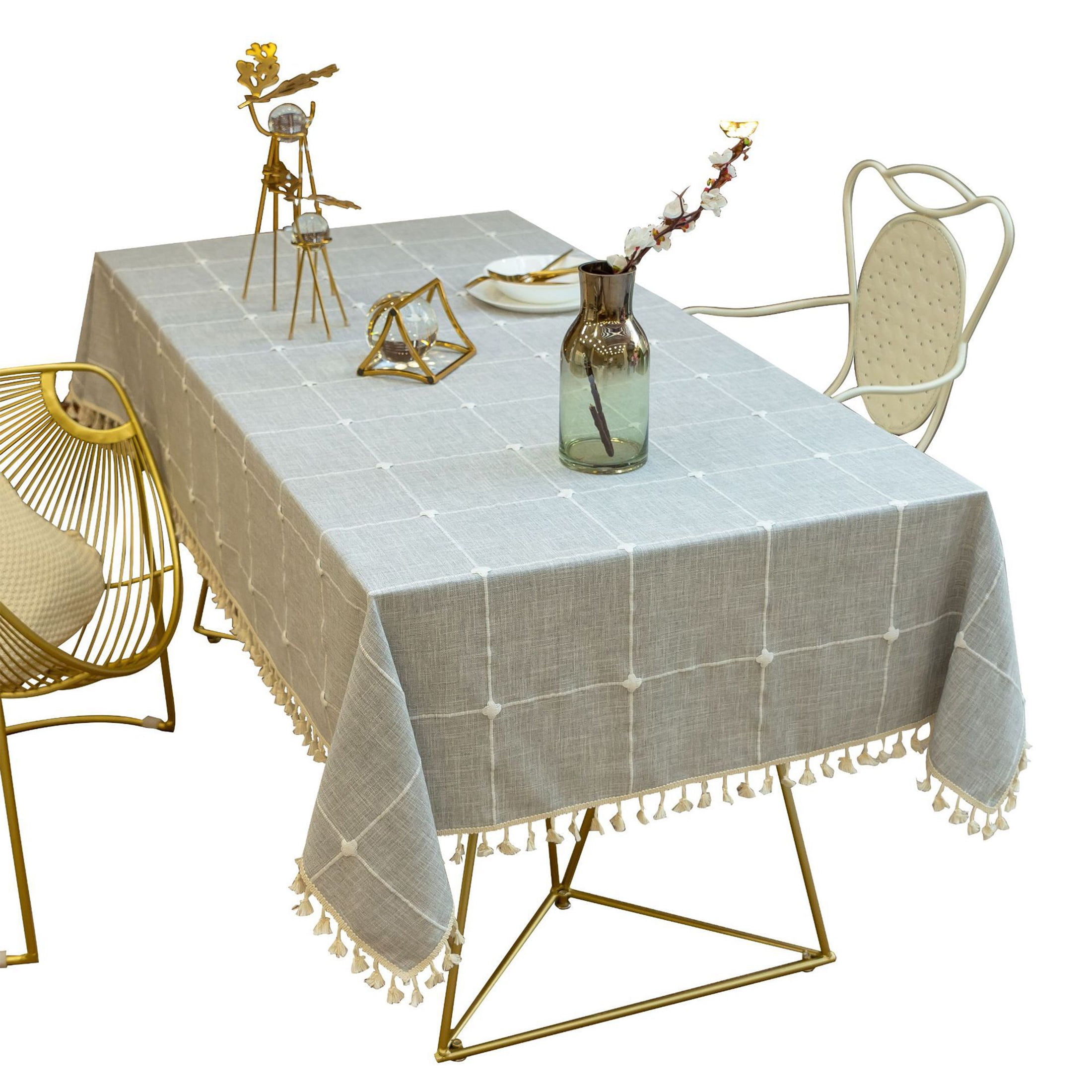 High Quality Tablecloths for Rectangle Tables, Cotton Linen TableCloth ...