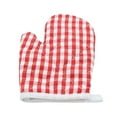 thumbnail image 1 of High Quality Thickened Polyester Anti-scald Baking Microwave Heat Insulation Pads Oven Mitts Oven Heat-resistant Gloves RED, 1 of 8