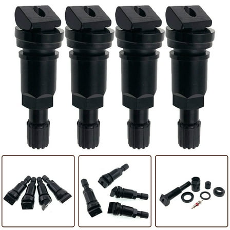 High-Quality Tpms Valve Stem Repair Kit For Bmw 1 2 3 Series For X1 X2 X3- Ensures Tire Pressure Sensor Black Valve Stem