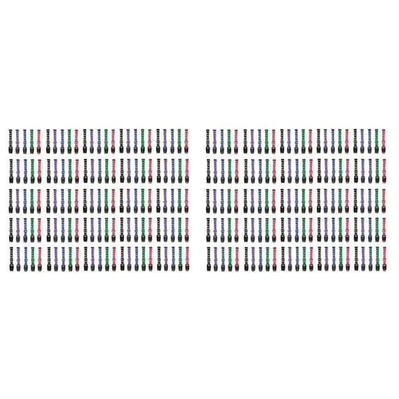 High Quality Two Tone Paw Print Dog Collar Bulk Packs Reinforced Adjustable (18 to 26 inch - 50 Collars)