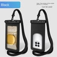 thumbnail image 1 of High Quality Universal Water Splashing Festival Supplies TPU  Swimming Phone Bag Hanging Neck Outdoor Travel Bag Mobile Phone Waterproof Bag Dust Proof Diving Phone case BLACK, 1 of 8