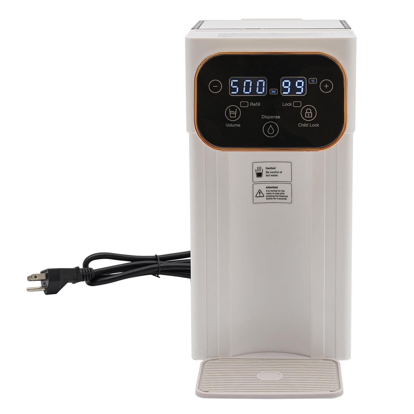 High-Quality Water Cooler with 1500W Instant Heating, Large Capacity Tank, LCD Display, Safety Lock, Ideal for Home or Office Use